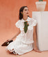 Scallop Embroidered Flare Skirt